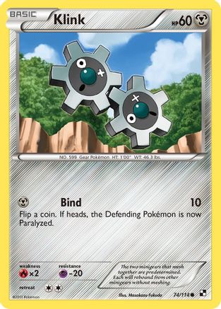 Klink 74/114 - Black and White Reverse Holofoil - Poke-Collect