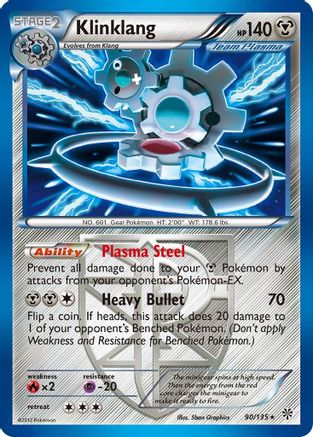 Klinklang 90/135 - Plasma Storm Reverse Holofoil - Poke-Collect