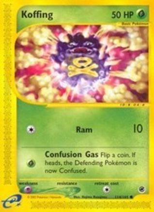 Koffing 114/165 - Expedition Reverse Holofoil - Poke-Collect