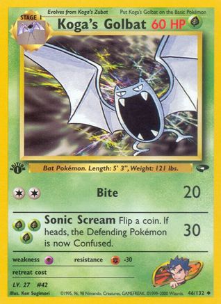 Koga's Golbat 46/132 - Gym Challenge Unlimited - Poke-Collect