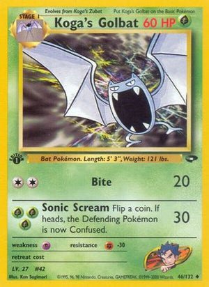 Koga's Golbat 46/132 - Gym Challenge Unlimited - Poke-Collect