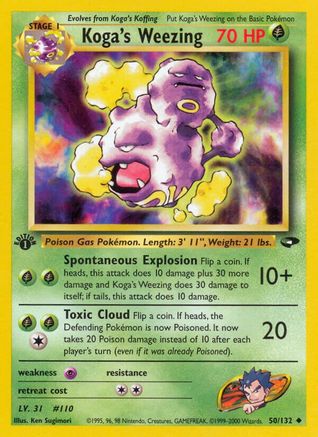 Koga's Weezing 50/132 - Gym Challenge Unlimited - Poke-Collect