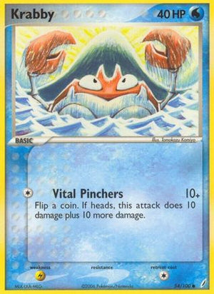 Krabby 54/100 - Crystal Guardians - Poke-Collect