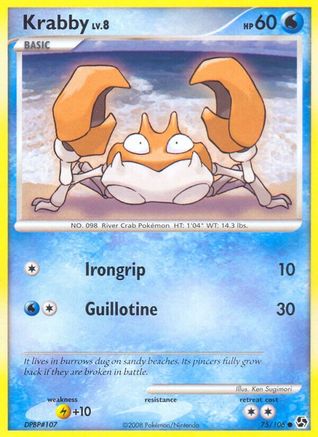 Krabby 75/106 - Great Encounters - Poke-Collect