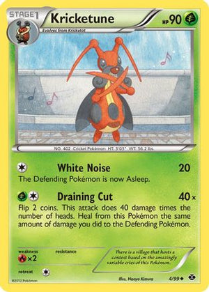 Kricketune 4/99 - Next Destinies Reverse Holofoil - Poke-Collect