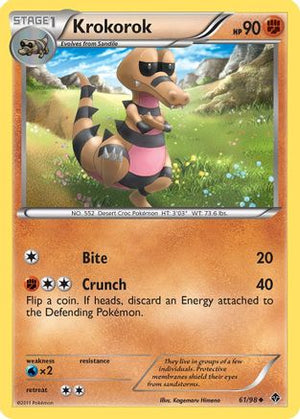 Krokorok 61/98 - Emerging Powers Reverse Holofoil - Poke-Collect