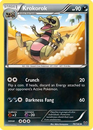 Krokorok 70/146 - XY Base Set - Poke-Collect