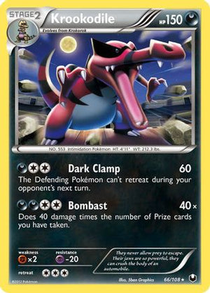 Krookodile 66/108 - Dark Explorers Reverse Holofoil - Poke-Collect