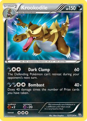 Krookodile 127/124 - Dragons Exalted Holofoil - Poke-Collect