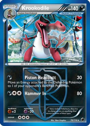 Krookodile (Team Plasma) 70/116 - Plasma Freeze - Poke-Collect