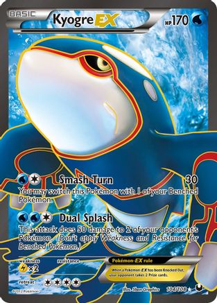 Kyogre-EX 104/108 - Dark Explorers Holofoil - Poke-Collect