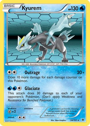 Kyurem 34/101 - Noble Victories Holofoil - Poke-Collect