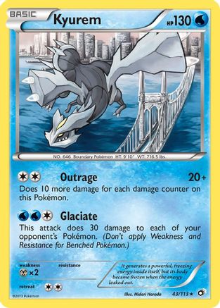 Kyurem 43/113 - Legendary Treasures Reverse Holofoil - Poke-Collect