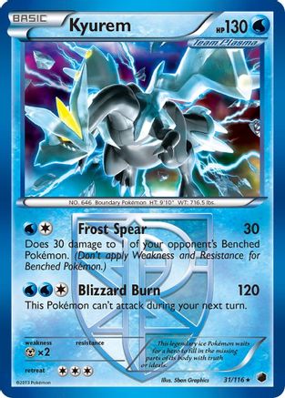 Kyurem 31/116 - Plasma Freeze Holofoil - Poke-Collect