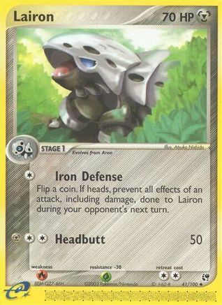 Lairon 41/100 - Sandstorm Reverse Holofoil - Poke-Collect