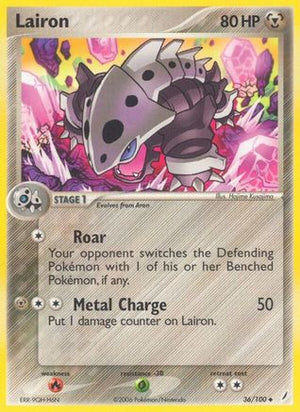 Lairon 36/100 - Crystal Guardians Reverse Holofoil - Poke-Collect