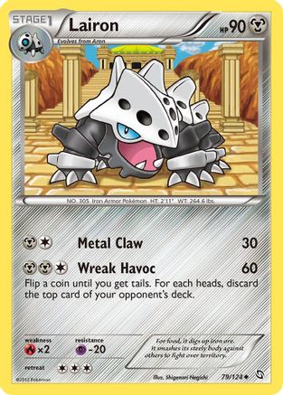 Lairon 79/124 - Dragons Exalted Reverse Holofoil - Poke-Collect
