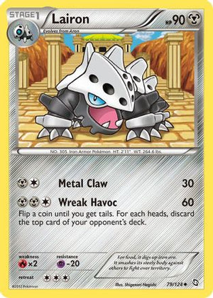 Lairon 79/124 - Dragons Exalted Reverse Holofoil - Poke-Collect