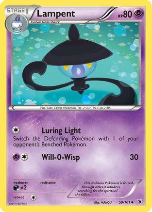 Lampent 59/101 - Noble Victories Reverse Holofoil - Poke-Collect