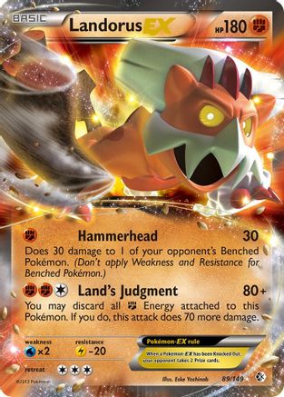 Landorus EX 89/149 - Boundaries Crossed Holofoil - Poke-Collect