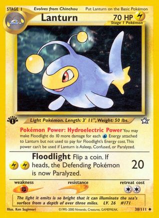Lanturn 38/111 - Neo Genesis Unlimited - Poke-Collect