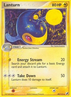 Lanturn 40/115 - Unseen Forces Reverse Holofoil - Poke-Collect