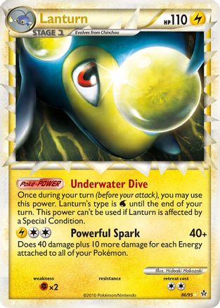 Lanturn 86/95 - HSUnleashed Holofoil - Poke-Collect