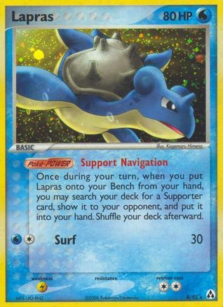 Lapras 8/92 - Legend Maker Holofoil - Poke-Collect