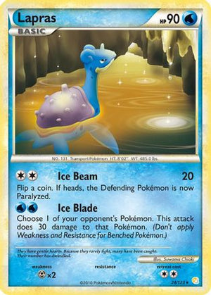 Lapras 24/123 - HeartGold SoulSilver Reverse Holofoil - Poke-Collect