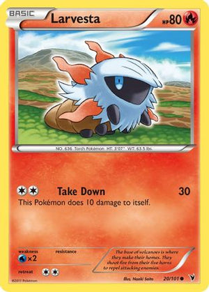 Larvesta 20/101 - Noble Victories Reverse Holofoil - Poke-Collect