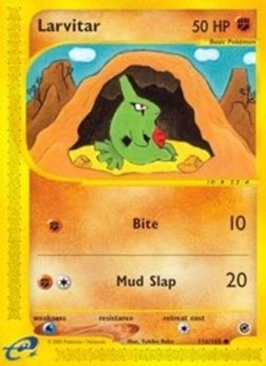 Larvitar 116/165 - Expedition Base Set Reverse Holofoil - Poke-Collect
