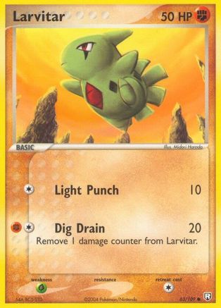 Larvitar 63/109 - Team Rocket Returns Reverse Holofoil - Poke-Collect