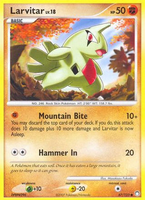Larvitar 87/123 - Mysterious Treasures - Poke-Collect