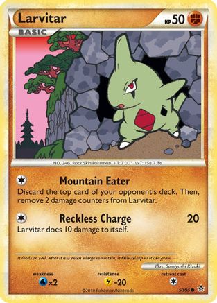 Larvitar (50) 50/95 - Unleashed Reverse Holofoil - Poke-Collect