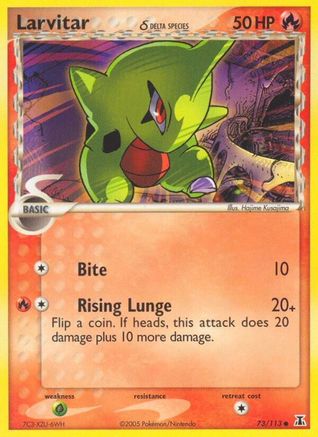 Larvitar (Delta Species) 73/113 - Delta Species Reverse Holofoil - Poke-Collect
