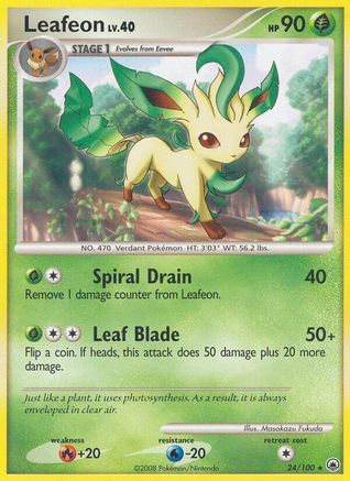 Leafeon (24) 24/100 - Majestic Dawn Reverse Holofoil - Poke-Collect