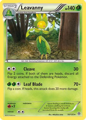 Leavanny 10/135 - Plasma Storm Reverse Holofoil - Poke-Collect