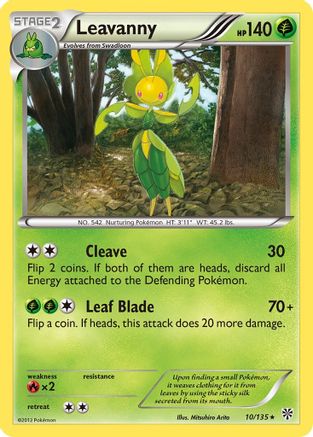 Leavanny 10/135 - Plasma Storm Reverse Holofoil - Poke-Collect