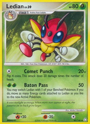 Ledian 60/146 - Legends Awakened Reverse Holofoil - Poke-Collect
