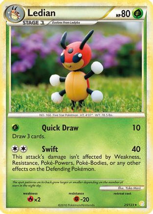 Ledian 25/123 - HeartGold & SoulSilver Reverse Holofoil - Poke-Collect