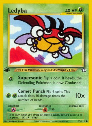 Ledyba 63/111 - Neo Genesis 1st Edition - Poke-Collect