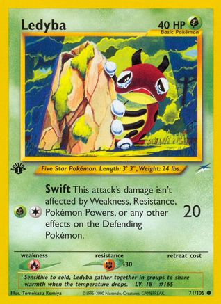 Ledyba 71/105 - Neo Destiny Unlimited - Poke-Collect