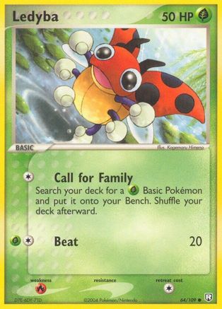 Ledyba 64/109 - Team Rocket Returns Reverse Holofoil - Poke-Collect