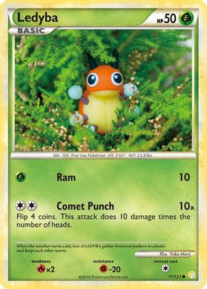 Ledyba 71/123 - HeartGold SoulSilver Reverse Holofoil - Poke-Collect