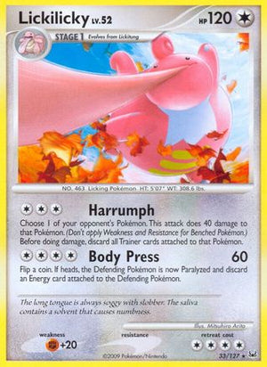 Lickilicky 33/127 - Platinum Reverse Holofoil