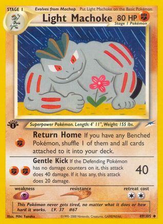 Light Machoke 49/105 - Neo Destiny 1st Edition - Poke-Collect