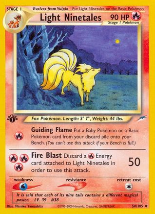Light Ninetales 50/105 - Neo Destiny Unlimited - Poke-Collect