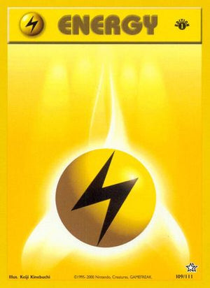 Lightning Energy 109/111 - Neo Genesis 1st Edition - Poke-Collect
