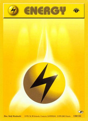 Lightning Energy 130/132 - Gym Heroes Unlimited - Poke-Collect