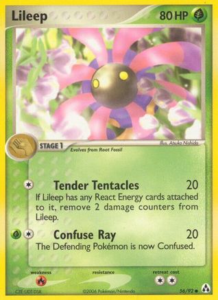 Lileep 56/92 - Legend Maker Reverse Holofoil - Poke-Collect